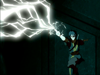 Zuko redirects lightning