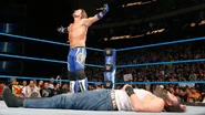 AJ Styles after beating Luke Harper.