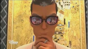 Gabriel amused by Ladybug's claim that she and Cat Noir must keep their identities secret.