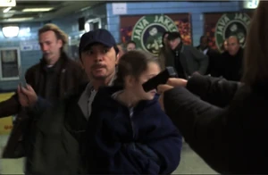 Gitano slashing Olivia Benson's throat