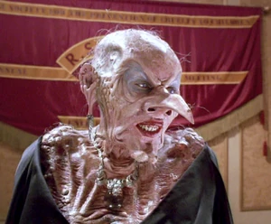 The Grand High Witch after removing her mask.