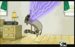 Rigby Hamboning Gif