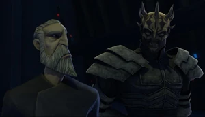 Savage alongside his new "master".