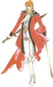 Eldigan's artwork in Fire Emblem: Genealogy of the Holy War.