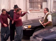 Lucre scolding and reprimanding his twin sons, Chester "Chet" and Russell
