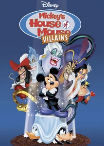 The Queen of Hearts on the cover for Mickey's House of Villains.