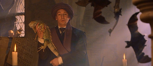 Quirrell during one of his lessons.