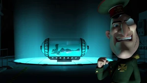 Fearless Leader's evil grin