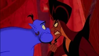 Jafar threatening Genie.
