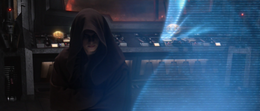 Darth Sidious orders Vader to send a shutdown signal to the Confederate navy and army immediately, effectively ending the Clone Wars before cutting off communication.