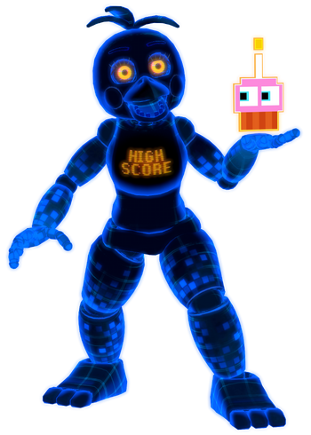 Toy Chica Png - Scary Chica Five Nights At Freddy's, Transparent