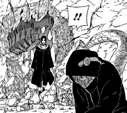 Itachi confronts Kabuto