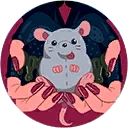 The game ZZZ features a chat mechanic with Jane Doe. Her profile picture shows what appears to be a small rat plushie, and she can be seen holding it in her hands. Her fingernails are painted with red nail polish.