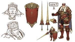 Concept art of Rudolf for Shadows of Valentia.