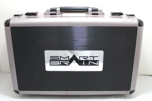 A briefcase with the Smart Brain logo on it.