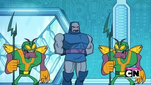 Darkseid with Parademons.
