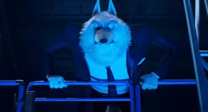 Jimmy getting even more enraged, when Suki betrays him and has him stuck on top of the scaffolding. Stopping him from trying to kill Buster again and getting away with it, showing her much furious right back at him.