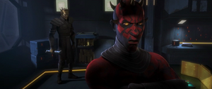 To him, credits were meaningless without a plan and Darth Maul states the Jedi are hunting them.