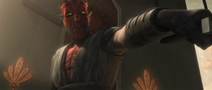 When Bo-Katan and a number of other soldiers refused to serve a non-Mandalorian leader, Maul sentences her and Nite Owls to death before fleeing the palace under heavy fire from those who were loyal to Maul.