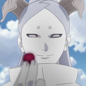 Mommshiki holding his chakra pill.