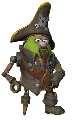 Veggie Tales PA GRAPE Figure Pirates Who Don't Do Anything Ship