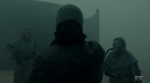 X00 00 01--20180307-09553DDMENKXE4D-0DEZ.png (433 KB) Members of the Cooperative with gas masks and protective clothing.