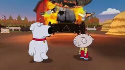 Stewie in "Family Guy: Back to the Multiverse