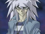 Yami Bakura's angry glare