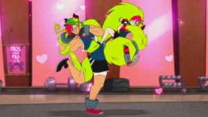 Dolencia 2.jpg (94 KB) Dolencia and its counterpart Demencia looking at Black Hot in love.