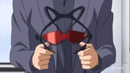 Nine about to force Tatsuya to wear a Mask with the Embody System installed.