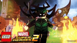 Hela in Lego Marvel: Superheroes 2.