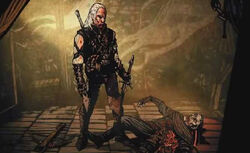 Pro2.jpg (42 KB) Geralt kills the Professor.