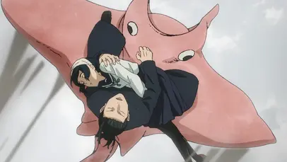 Geto saves Riko Amanai.