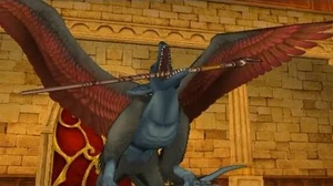 The final battle against Evil Sir Leopold