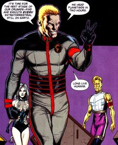 Earth-Man shows his xenophobia and human supremacist thoughts.