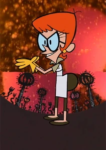 Mandark disguised as Dexter's Mom in Momdark.
