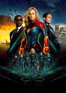 Textless Captain Marvel Internation al Poster