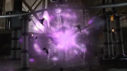 Eon's defeat and apparent death.