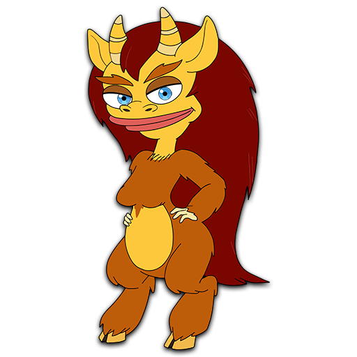 She is a female hormone monster who helps girls with going through female p...