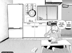 Denji eating Makima.