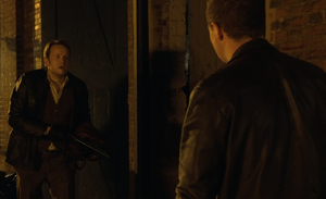 Phil finds out that Eric had killed the security guard that Phil himself had refused to execute moments ago.