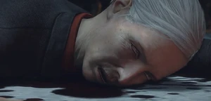 Mallon's demise after she is thrown off of a building by Hemlock.