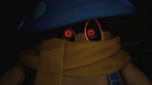 The Mimic in Secret of the Mimic trailer, as seen inside the mushroom costume.