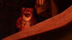 Lotso smirking evilly, about to leave the toys to die