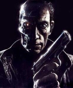 Concept art of Lance Henriksen as the T-800.