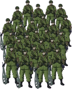 BadCompany KeyArt.png (111 KB) Bad Company in the anime.