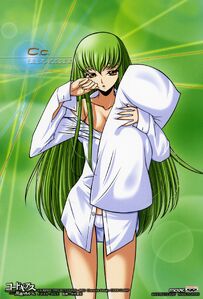 Code Geass Sleepy C.C. dress shirt