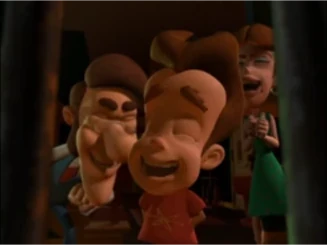 Evil Jimmy with his evil parents.