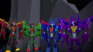 Thundercracker and Nova Storm were commanded by Slipstream and Shadow Striker