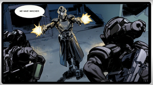 Kryptis shoots two of Rorke's Soldiers.